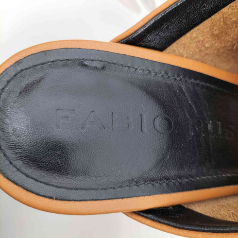 ファビオルスコーニ FABIO RUSCONI チャンキーヒール スクエアトゥ サンダル レディース EUR:37