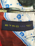 エトロ ETRO イタリア製 裏地シルク総柄 背抜き リネン コットン 2B チェック テーラード ジャケット メンズ EUR:44