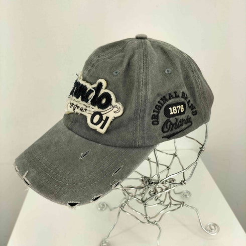 ダメージ加工 ベースボールキャップ レディース