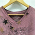 リプレイ REPLAY Y2K Vネックカットソー ラメ メンズ import:XL