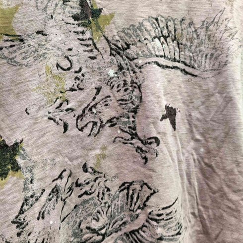 リプレイ REPLAY Y2K Vネックカットソー ラメ メンズ import:XL