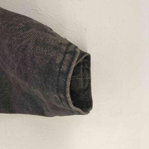 ゲス GUESS 80-90S USA製 レザー切替 デニムブルゾン メンズ import:M