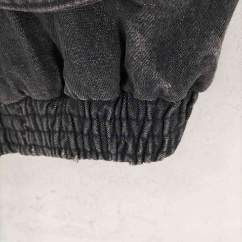 ゲス GUESS 80-90S USA製 レザー切替 デニムブルゾン メンズ import:M