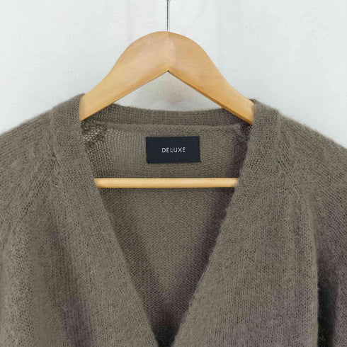 デラックス DELUXE SWEETJANE モヘア混 シャギーカーディガン メンズ import:L