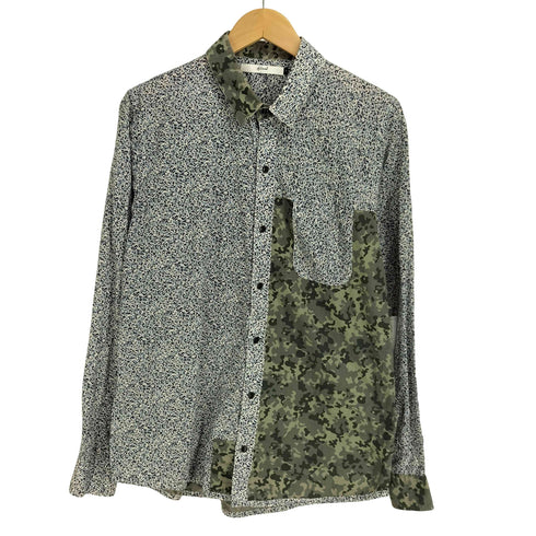 エフィレボル .efiLevol Flower & Camo Patchwork Shirt メンズ JPN:3