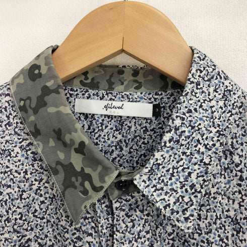 エフィレボル .efiLevol Flower & Camo Patchwork Shirt メンズ JPN:3