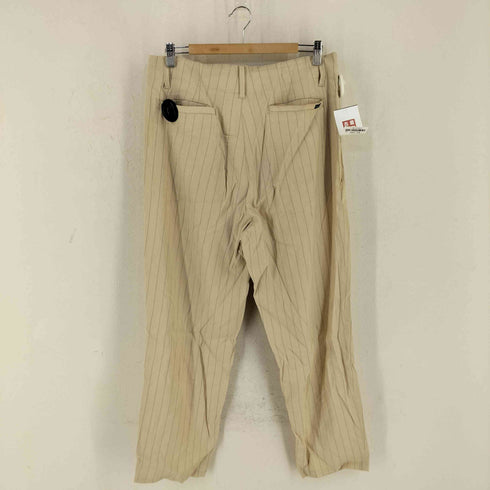 デラックス DELUXE ストライプ タック リネン スラックス メンズ JPN:L