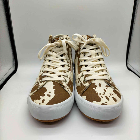 バンズ VANS SKATE LIZZIE COW BROWN/WHITE スケート リジー カウ ハイカット スニーカー メンズ UK:9