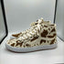 バンズ VANS SKATE LIZZIE COW BROWN/WHITE スケート リジー カウ ハイカット スニーカー メンズ UK:9