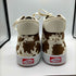 バンズ VANS SKATE LIZZIE COW BROWN/WHITE スケート リジー カウ ハイカット スニーカー メンズ UK:9