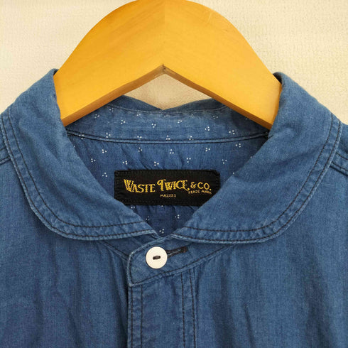 ウエストトゥワイス WASTE TWICE インディゴワークシャツ メンズ US:38