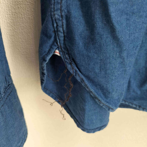 ウエストトゥワイス WASTE TWICE インディゴワークシャツ メンズ US:38