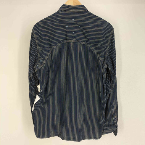 オールドジョーアンドコー OLD JOE & CO. ストライプ 長袖ワークシャツ メンズ 15 1/2