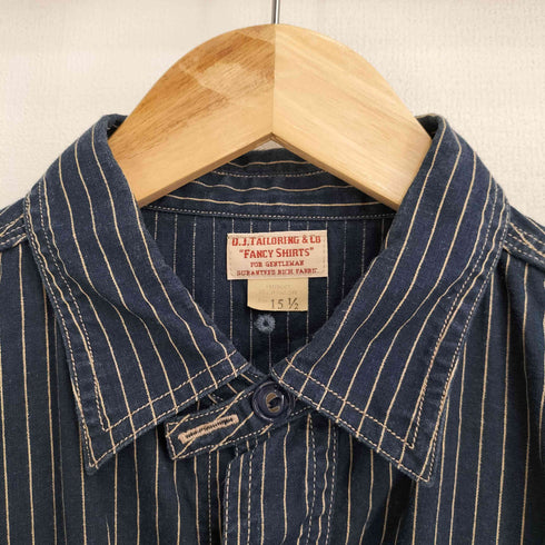 オールドジョーアンドコー OLD JOE & CO. ストライプ 長袖ワークシャツ メンズ 15 1/2