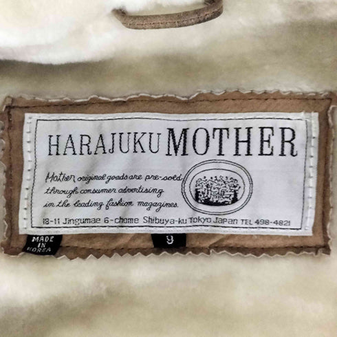 ハラジュクマザー HARAJUKU MOTHER ピッグスキン フェイクファージャケット メンズ 9号