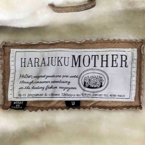 ハラジュクマザー HARAJUKU MOTHER ピッグスキン フェイクファージャケット メンズ  9号