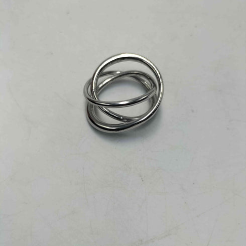 ♯17.5号 刻印無 シルバー コイル デザインリング メンズ  17.5号