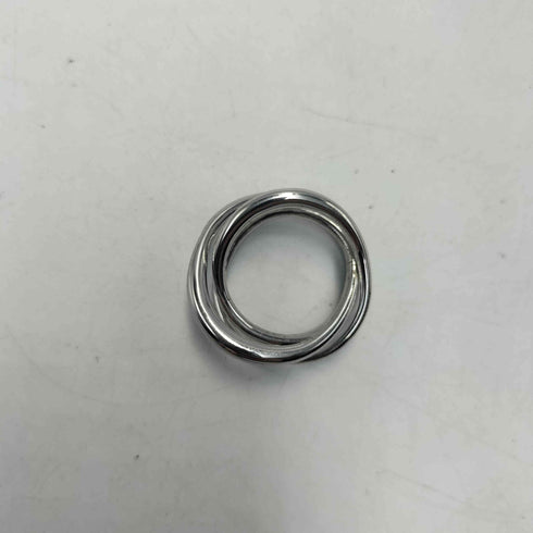 ♯17.5号 刻印無 シルバー コイル デザインリング メンズ  17.5号