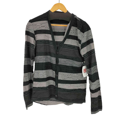 ゼロバイトルネードマート Zero by TORNADO MART タックランダムボーダーカーディガン メンズ JPN:L