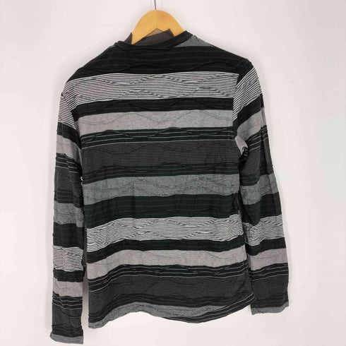 ゼロバイトルネードマート Zero by TORNADO MART タックランダムボーダーカーディガン メンズ JPN:L