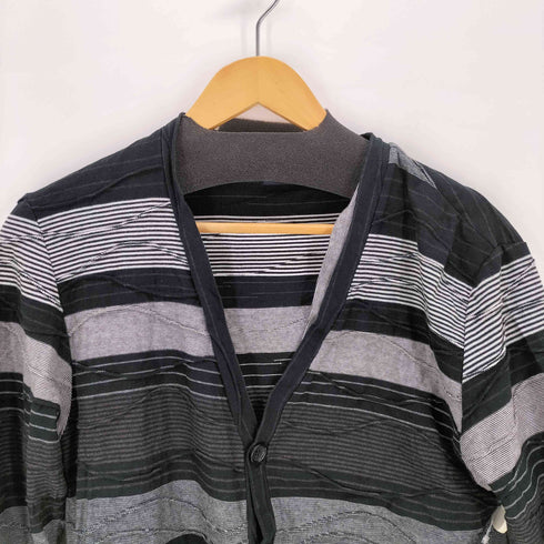 ゼロバイトルネードマート Zero by TORNADO MART タックランダムボーダーカーディガン メンズ JPN:L