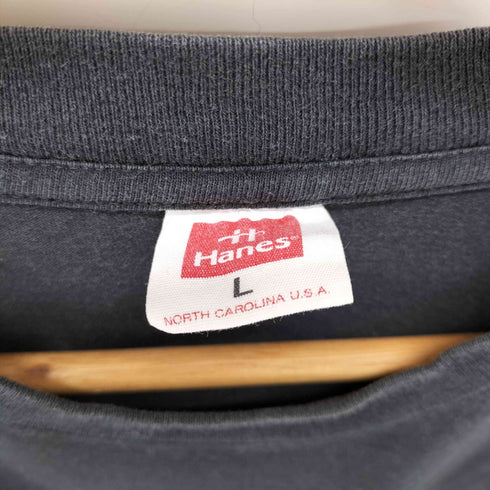 ヘインズ Hanes 90s シングルステッチ 無地 クルネックTシャツ メンズ JPN:L