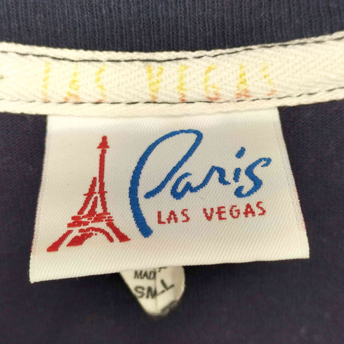Paris LAS VEGAS 胸ポケット 刺繍ロゴ Tシャツ メンズ import:S