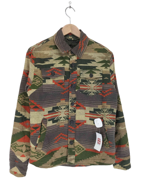 アメリカンイーグルアウトフィッターズ AMERICAN EAGLE OUTFITTERS インディアンデザインシャツジャケット メンズ XS