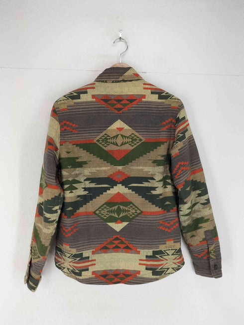 アメリカンイーグルアウトフィッターズ AMERICAN EAGLE OUTFITTERS インディアンデザインシャツジャケット メンズ XS