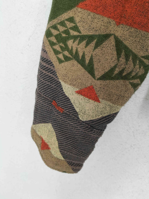 アメリカンイーグルアウトフィッターズ AMERICAN EAGLE OUTFITTERS インディアンデザインシャツジャケット メンズ XS