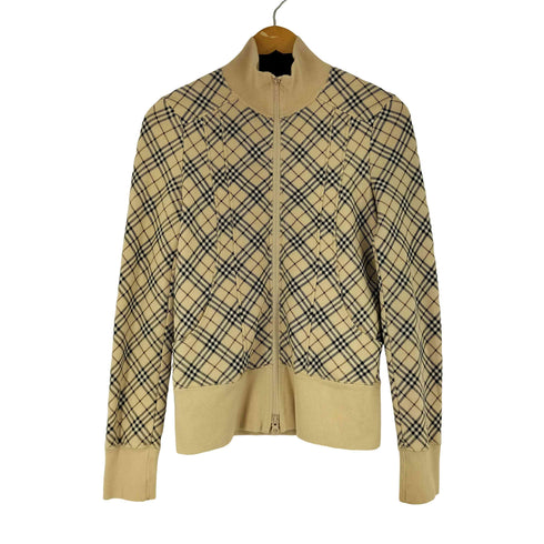 バーバリーブルーレーベル BURBERRY BLUE LABEL ノバチェック トラックジャケット レディース 38