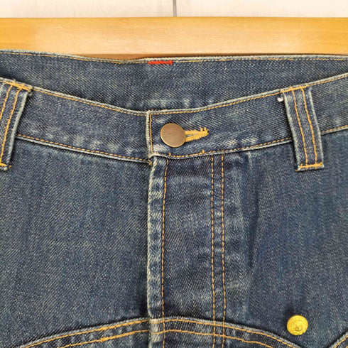 ボタンデザインダメージデニムパンツ Y2K レディース M