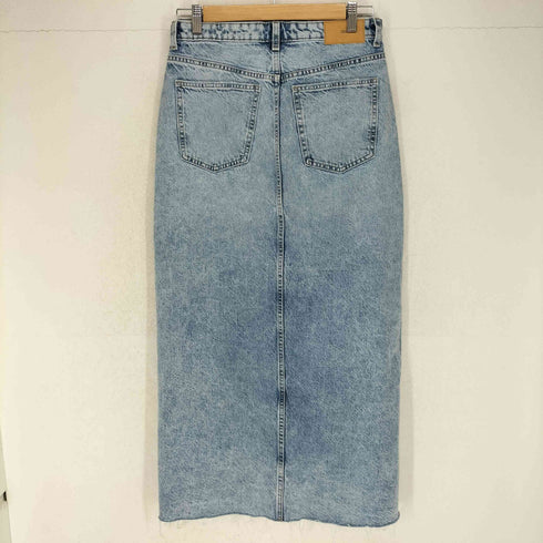 ザラ ZARA フロントスリットデニムマキシスカート レディース S