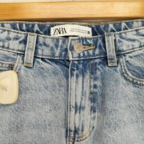 ザラ ZARA フロントスリットデニムマキシスカート レディース S