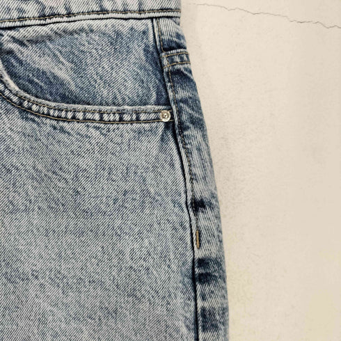 ザラ ZARA フロントスリットデニムマキシスカート レディース S
