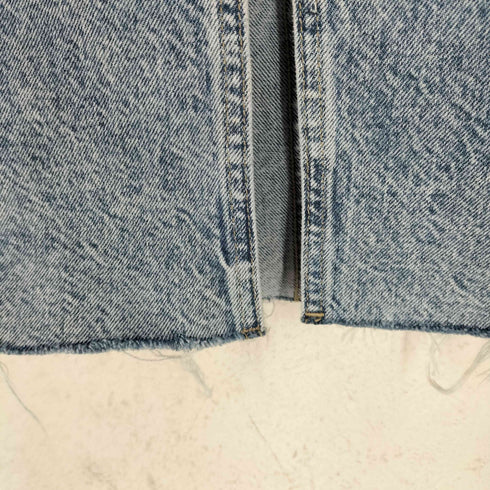 ザラ ZARA フロントスリットデニムマキシスカート レディース S