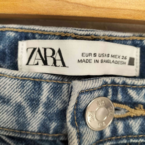 ザラ ZARA フロントスリットデニムマキシスカート レディース S