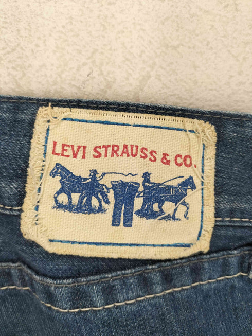 リーバイス Levis 00s ホワイトステッチフレアデニムパンツ レディース 28