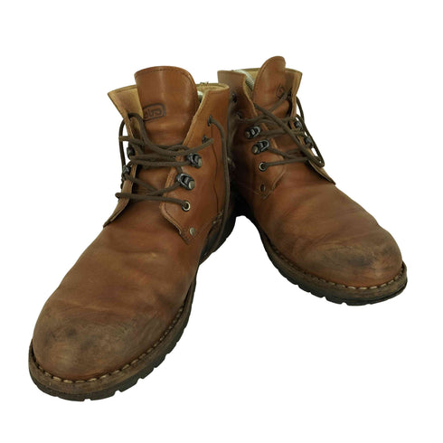 ホーボー hobo イタリア製 レースアップ レザーブーツ メンズ