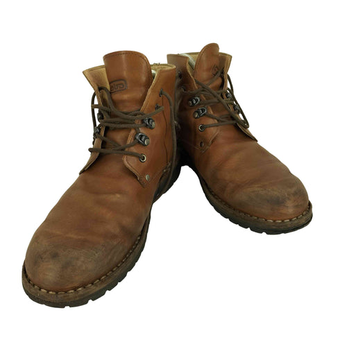 ホーボー hobo イタリア製 レースアップ レザーブーツ メンズ