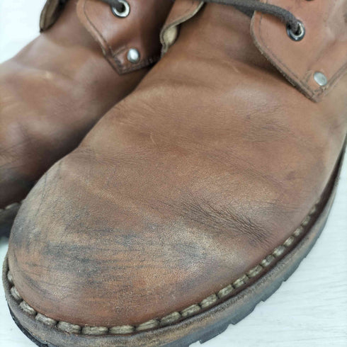 ホーボー hobo イタリア製 レースアップ レザーブーツ メンズ