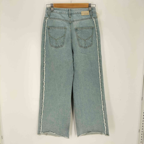 KUME SIDE FRAYED WIDE DENIM PANTS レディース JPN:S