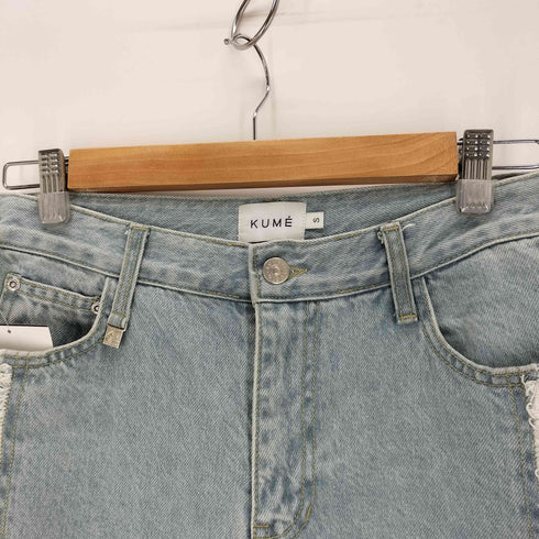 KUME SIDE FRAYED WIDE DENIM PANTS レディース JPN:S