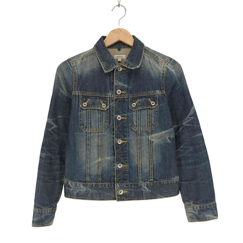 2ポケットデニムジャケット レディース 2