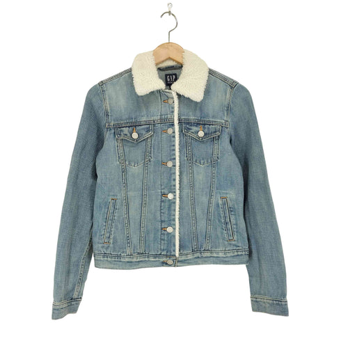 ギャップデニム GAP DENIM 襟ボアデニムジャケット レディース XS