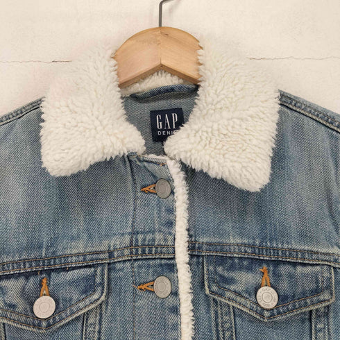 ギャップデニム GAP DENIM 襟ボアデニムジャケット レディース XS