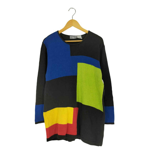 delores Bell ラミーコットン パネルデザイン ニット メンズ import:L