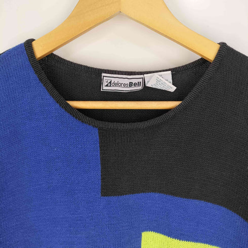 delores Bell ラミーコットン パネルデザイン ニット メンズ import:L