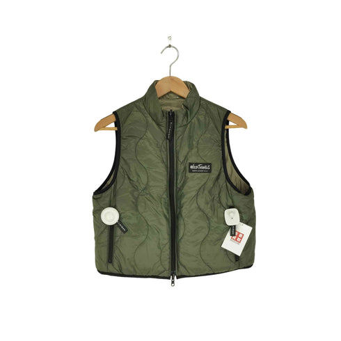 ワイルドシングス WILD THINGS Bshop別注 リバーシブル 中綿ベスト レディース import:XS