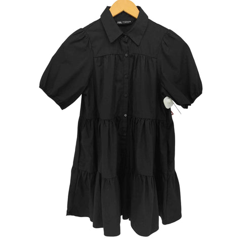 ザラ ZARA FLOUNCE DRESS フレア ティアード ワンピース レディース import:XS